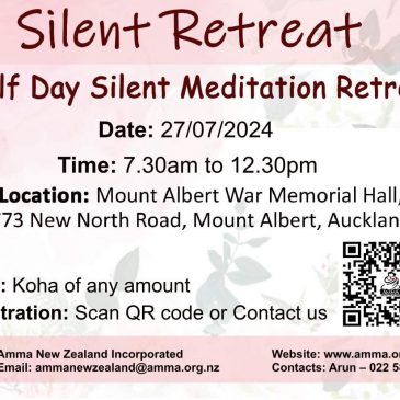 Silent Meditation Retreat – Saturday 27th July 2024